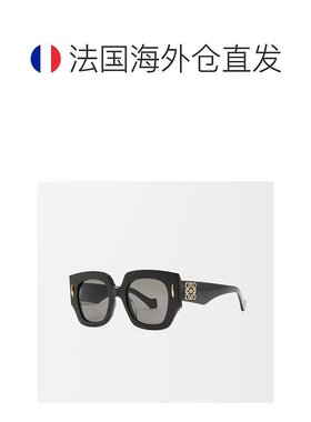 自营1h可退 欧洲直邮LOEWE/罗意威女士黑色醋酸纤维休闲时尚太阳