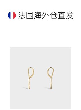 自营 欧洲直邮CELINE赛琳 女士棕色黄金/钻石耳坠【付后1h可退】
