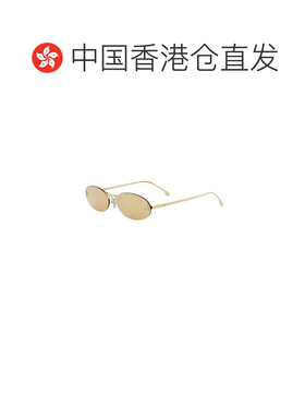 香港直邮FENDI 女士眼镜 FE4075US30L AW2025 黄色 椭圆形太阳镜