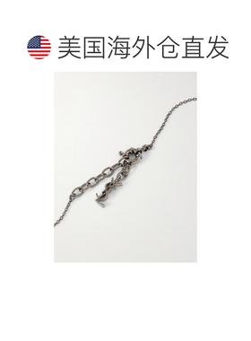 美国直邮Saint Laurent 圣罗兰 女士 镀银水晶项链 872506Y15VR