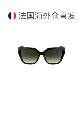 自营欧洲直邮Longchamp/珑骧 女士绿色/玳瑁色醋酸纤维太阳镜