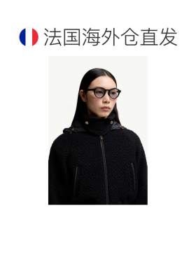 自营欧洲直邮Moncler盟可睐 Ember亮黑色醋酸纤维圆形太阳镜男女