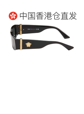 香港直邮versace 范思哲 男士 黑色 Medusa Glam Rectangular 太