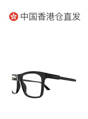 1h可退 香港直邮Gucci 古驰 男士 矩形平光镜 GG1820O black黑色