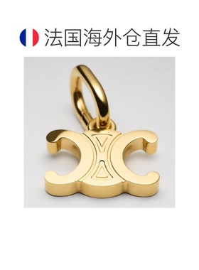 自营1h可退 欧洲直邮CELINE思琳 Triomphe金色黄铜挂饰男女同款
