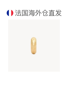 自营欧洲直邮YSL圣罗兰 女士黄铜金色黄铜弧形锤击纹藤条式手链