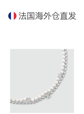 自营1h可退 欧洲直邮LV/路易威登 男士银色/白色黄铜项链高级感新