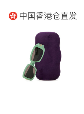 1h可退 香港直邮Gucci 古驰 女士 GG 矩形太阳镜 755245J1691