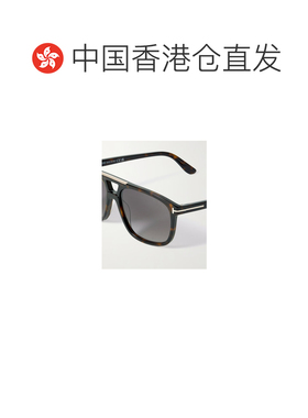Tom Ford 飞行员款玳瑁纹醋酸纤维太阳镜 FT1338