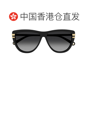 1h可退 香港直邮Chloe 蔻依 女士 几何框太阳镜 CH0203S black黑