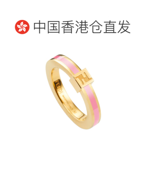 香港直邮FENDI 女士戒指 8AL217TL9F0V2M SS2026 金色 logo戒指