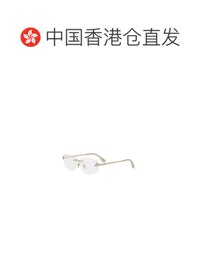 香港直邮FENDI 女士眼镜 FE5116US028 AW2025 白色 几何框平光镜