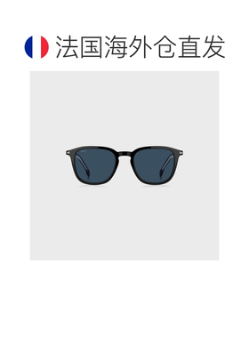 自营欧洲直邮Hugo Boss 男士黑色醋酸纤维logo标识太阳镜