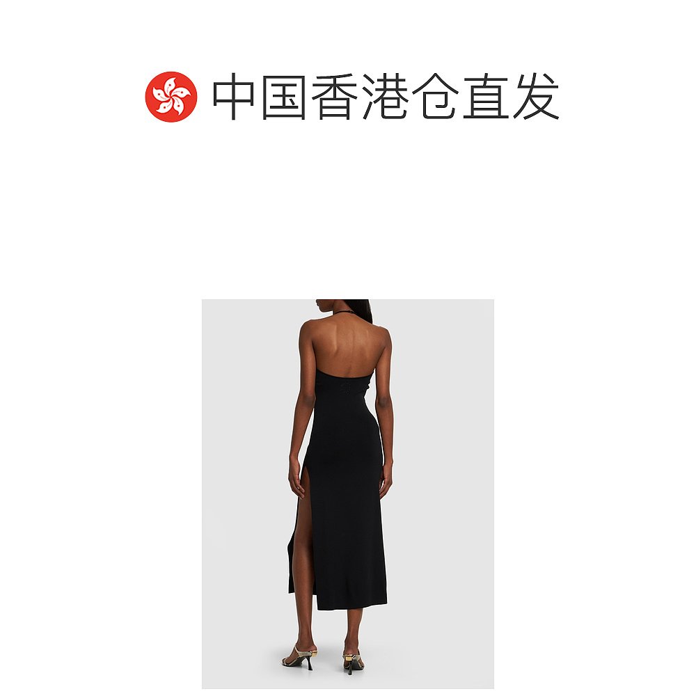 香港直邮Simon Miller 女士 Yuma长粘胶纤维绕颈连衣裙 - 图1