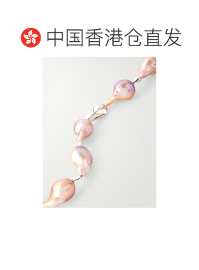 1h可退 香港直邮Bottega Veneta 葆蝶家 女士 银色珍珠项链 81491