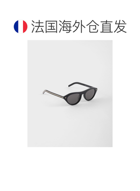 自营欧洲直邮PRADA普拉达 女士深灰色镜片醋酸纤维金属牌太阳镜