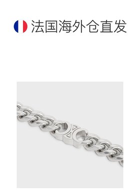 欧洲直邮CELINE铑黄铜小凯旋门手镯 凯旋门尺寸：0.8 x 0.6 x 0.3