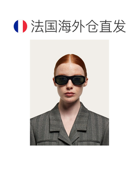自营欧洲直邮Ferragamo菲拉格慕 女士黑色Acetate Renew椭圆太阳