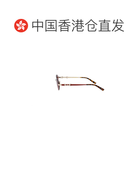 1h可退 香港直邮Gucci 古驰 女士 SILVER-RED-RED 金属太阳眼镜 G
