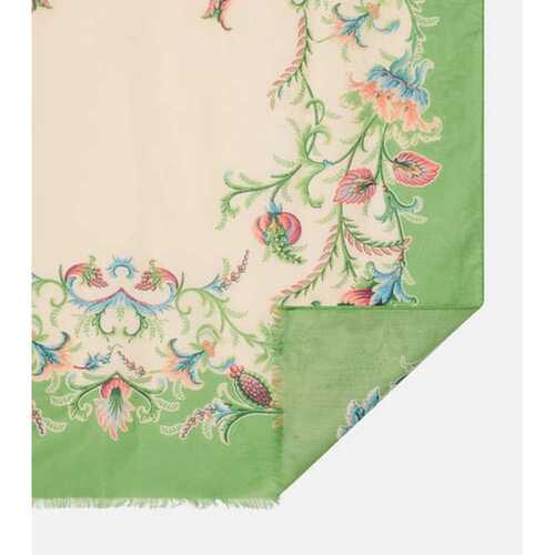 1h可退 香港直邮Etro 艾特罗 女士 Orfeo 花朵围巾 colorful花色 - 图3