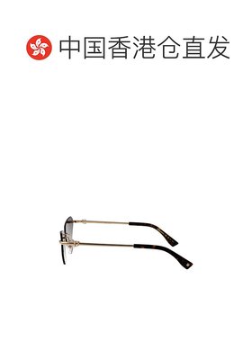 1h可退 香港直邮Dsquared2 二次方 女士 金色绿色金属太阳眼镜 D2