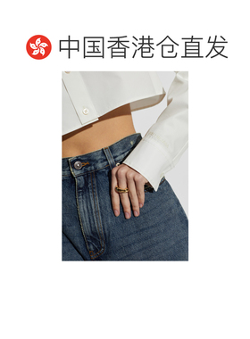 香港直邮BALENCIAGA 女士戒指 873315TZ77G0127 CO 金色 Eisa 戒