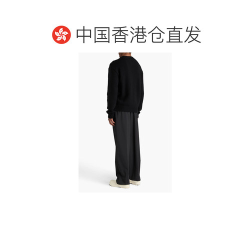 1h可退 香港直邮off-white 男士 黑色 Big Bookish 毛衣 OMHE167F - 图1