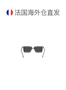 自营欧洲直邮Diesel迪赛 女士黑色金属长方形太阳镜