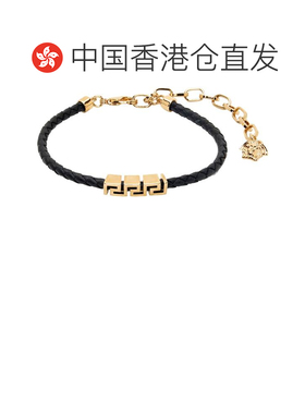1h可退 香港直邮versace 范思哲 男士 Greca Leather 手环 102279