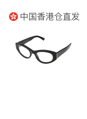 香港直邮GUCCI 女士眼镜 GG2041O001 SS2026 黑色 几何框平光镜