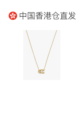 香港直邮COACH 女士项链 37412845110 SS2025 黄色 标志性项链耳