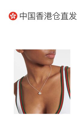 香港直邮Gucci 古驰 女士 GG Marmont 纯银吊坠项链锁骨链链子