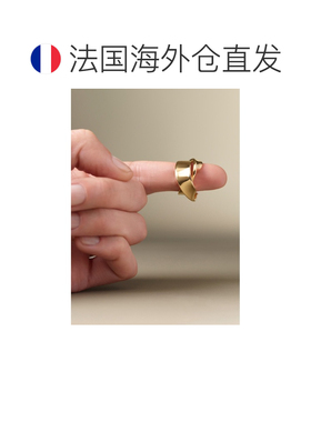 自营欧洲直邮Polene &Eacute;ole女士金色黄铜戒指首饰配饰