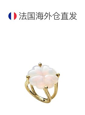 自营欧洲直邮BACCARAT/巴卡拉 TRÈFLE四叶草系列 白色水晶镶嵌镀