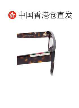1h可退 香港直邮Gucci 古驰 女士 长方形镜框太阳眼镜 840028J075
