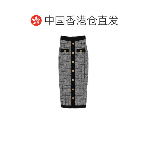 香港直邮BALMAIN 女士半身裙 GF1LD024KJ48EER 【付后1h可退】 - 图1