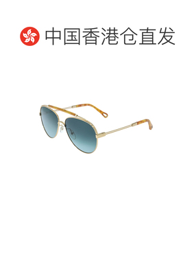 1h可退 香港直邮CHLOÉ 女士眼镜 CE141S SS2021 蓝色 飞行员风格