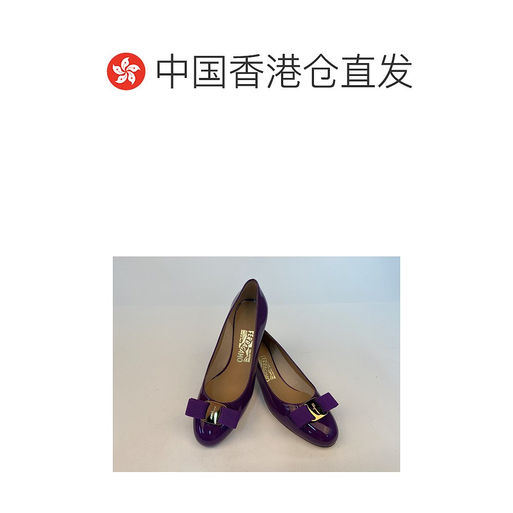 香港直邮Salvatore Ferragamo 徽标高跟鞋 059198 - 图1