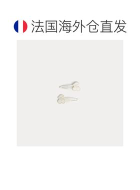 自营欧洲直邮Bonpoint MARINA女孩白色樱桃装饰夹子发夹