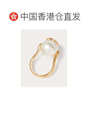 香港直邮Valentino VLOGO 标志性珍珠华伦天奴戒指 4W2J0U83DHC