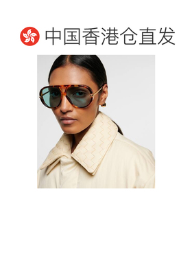 1h可退 香港直邮Bottega Veneta 葆蝶家 女士 水滴飞行员太阳眼镜