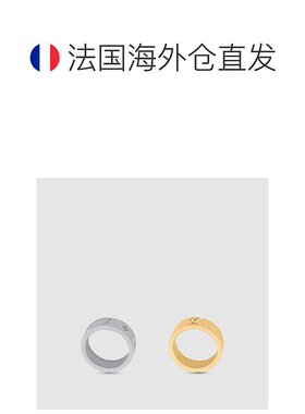 自营1h可退 欧洲直邮LV路易威登 男士金色/银色黄铜戒指新款高级