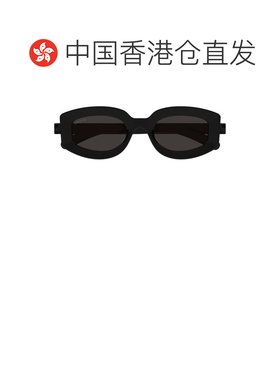 1h可退 香港直邮Gucci 古驰 女士 黑色 Geometric Frame 太阳镜 G