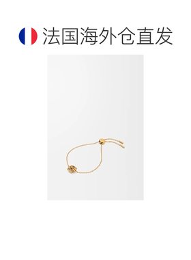 自营欧洲直邮Loewe罗意威 Anagram Bombe女士金色黄铜手链