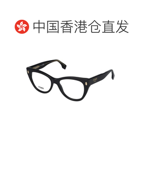 1h可退 香港直邮FENDI 女士眼镜 FE50086I001 CO 白色 徽标平光镜