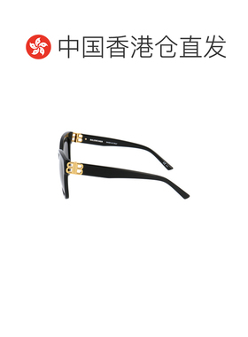 1h可退 香港直邮Balenciaga 巴黎世家 女士 醋纤黑色太阳眼镜 BB0