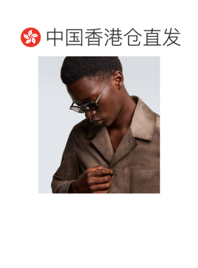 1h可退 香港直邮zegna 杰尼亚 男士 大号铝合金方框太阳眼镜