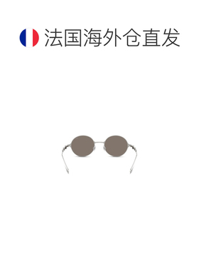 自营欧洲直邮Diesel迪赛 女士银灰色金属圆形太阳镜