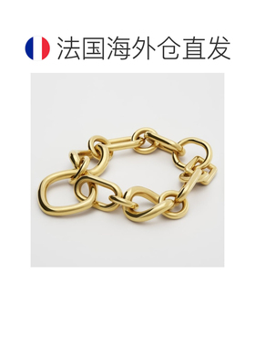 自营欧洲直邮CELINE思琳 女士金色黄铜细链吊饰手链