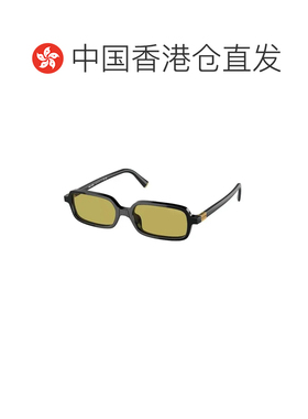 1h可退 香港直邮Miu Miu 缪缪 女士 徽标太阳镜 MU11ZS black黑色